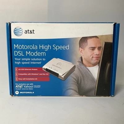 AT&T Motorola High Speed DSL Modem 2210–02-M002 - Open Box - Image 1 of 4