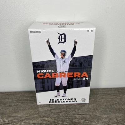 Detroit Tigers Miguel Cabrera, Miggy Milestones Bobblehead #24, SGA 6/10/23, NEW - Image 1 of 4
