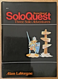RuneQuest SoloQuest: Three Solo Adventures (Chaosium) VINTAGE - Picture 1 of 3