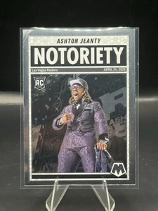 2025 Panini Mosaic Ashton Jeanty RC Notoriety Las Vegas Raiders - Picture 1 of 2