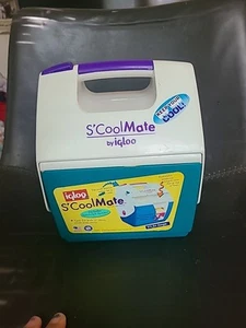 Vintage Igloo S'Cool Mate Mini Lunch Box Personal Cooler Turquoise White 7 1995 - Picture 1 of 12