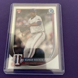 Kumar Rocker 2025 Bowman Chrome #80 Red Rookie Redemption Rc SP Rangers - Bild 1 von 5