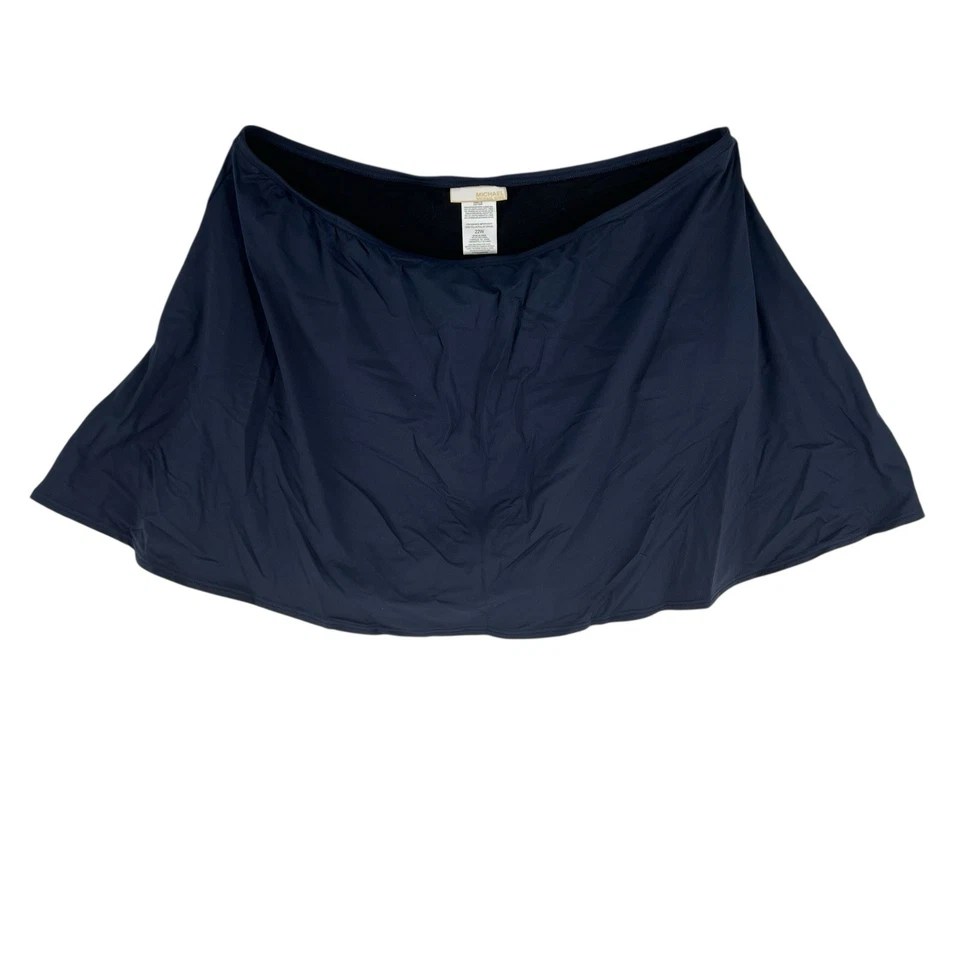 Michael Michael Kors Skirted Bikini Bottom Womens Size 22W Plus Navy Swim - Image 1 of 4
