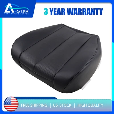 Cubierta de asiento de cuero negra inferior perforada para conductor Subaru Outback 2010-2014 Foto 1 de 4