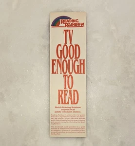 Reading Rainbow PBS Promotional Bookmark Vintage - Picture 1 of 4