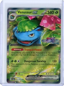 Pokémon Venusaur ex Stellar Crown Stamp 001/142 SCR Stellar Crown - Picture 1 of 2