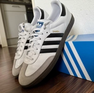 ADIDAS SAMBA OG US 13,5 48 2/3 weiß selten getragen Off White Klassiker Bad Bun - Bild 1 von 10