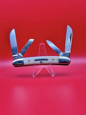 CUCHILLO DE CONGRESO PITBULL MARCA BULLDOG DE COLECCIÓN HUESO BLANCO SOLINGEN ALEMANIA 2004 Foto 1 de 4