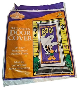 Disney Halloween Cubierta de Puerta Decoración Mickey Mouse Fantasma Truco o Trato De Colección Nuevo de Lote Antiguo - Imagen 1 de 7