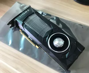 NVIDIA GeForce GTX Titan X Pascal 12GB GPU GDDR5X Graphics Card PCIE 3.0 x16 - Picture 1 of 5