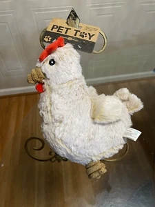 Giftable World 9" Chicken Dog Toy w/Squeaker P19194 New 10” - Picture 1 of 15