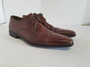 Scarpe eleganti uomo Magnanni marrone 11,5 M 13317 Oxford - Foto 1 di 17
