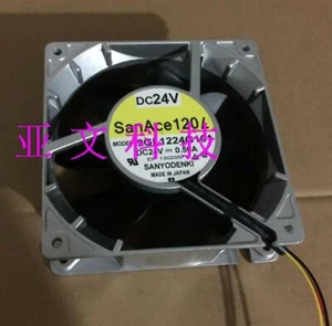 1pcs Sanyo 9GL1224H1D04 24V 0.22A 120 * 38MM 3-wire axial flow fan - Picture 1 of 1