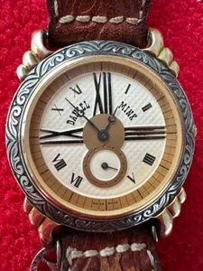 Daniel Mink Vintage Texas Ranger Cowboy Watch Leather Strap w/ Case, model 3010 - Picture 1 of 9