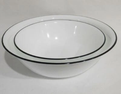 Corelle BLACK RIM Choice: 1 Qt or 2 Qt SERVING BOWL *Cafe, Night, Lace, Beads