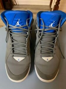 Nike Jordan Air Incline Flight Shoes Basketball Grey Blue White Size 11.5