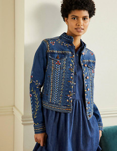Ruffle Denim Coats, Jackets 
