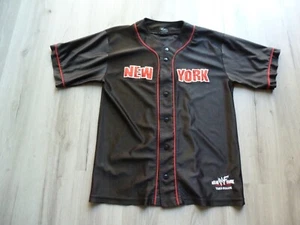 Maglia da baseball vintage Y2K WWF New York Times Square taglia M-L ricamata WWE - Foto 1 di 9