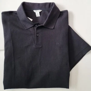 CALVIN KLEIN Mens Polo Shirt Signature Logo short sleeve Size XL 2XL Blue Red - Picture 1 of 18
