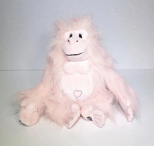 Webkinz Pink Glamorous Gorilla Ape Monkey Heart Belly Plush Toy NO CODE 9" EUC - Picture 1 of 7