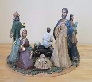 4 Piece Holy Nativity & Candle Holder Set in the Original Box - Picture 1 of 6