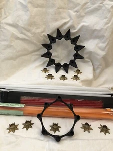 DANSK Jens Harald Quistgaard Eisen Starburst kleiner Kegelhalter + Kerzen + Bonus - Bild 1 von 10