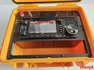 Jaula de transporte de caja de radio impermeable con panel de metal para radio transceptora ICOM IC-705 - Imagen 1 de 20