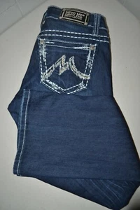 Pantalones de mezclilla Miss Me para mujer Easy Boot punto grueso azul talla 26x29 - Imagen 1 de 12