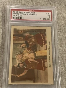 1959 THE 3 STOOGES #50 ROME WASN'T BURNED IN A DAY PSA 7 - Picture 1 of 3
