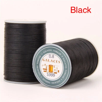 0.8mm Waxed Thread Polyester Cord DIY Sewing Stitching Leather Craft Bracelet 06 - Image 1 of 4