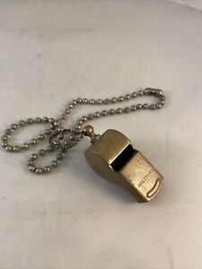 Vintage Brass Military Whistle Made in USA