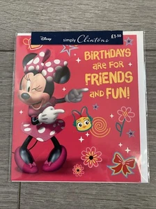 Birthday Card Clinton’s Minnie Mouse - Picture 1 of 6