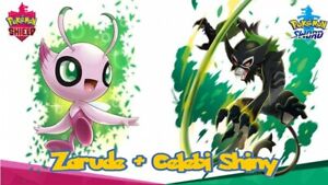 Pokemon Épée/Bouclier (Shield/Sword) Zarude + Celebi Shiny