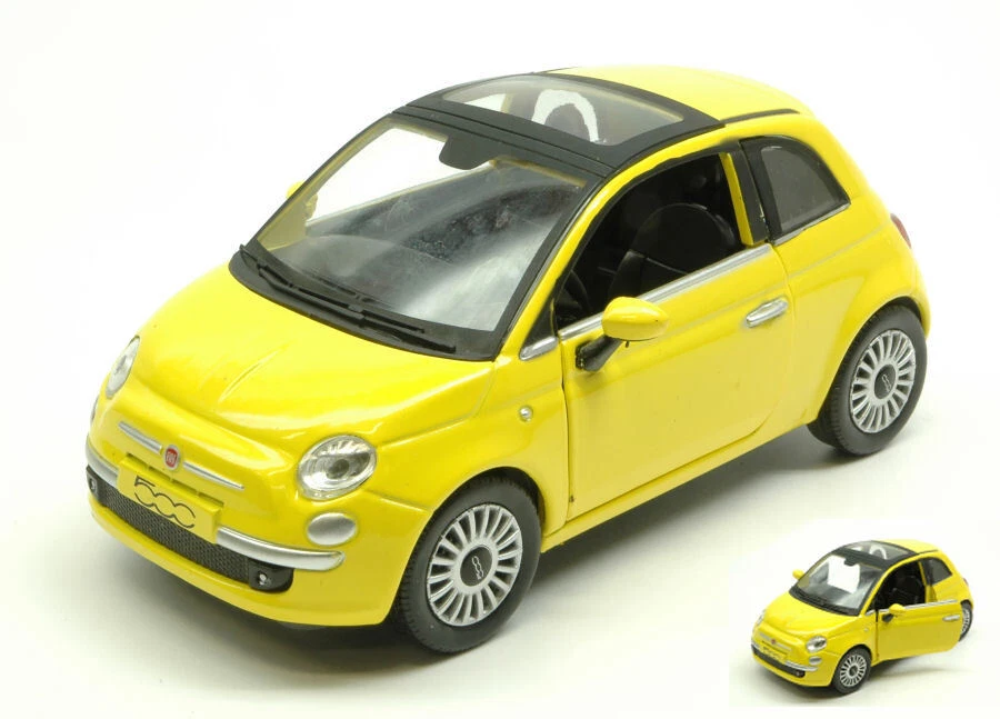 New Ray FIAT NUOVA 500 2007 YELLOW 1:24 - Immagine 1 di 1