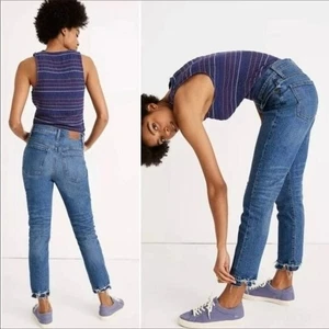 Madewell The High-Rise slim Crop BoyJean size 27 - Picture 1 of 14