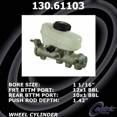 Cilindro maestro de freno centrado CSW para Ford Mustang 1999 2000 2001 2002 2003 2004 Foto 1 de 3