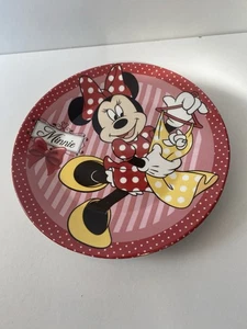 Disney Minnie Mouse Plate Ceramic Dinner Breakfast Girls Kids - Picture 1 of 3