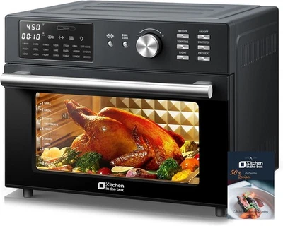 Extra Large Air Fryer Toaster Oven Combo 32QT 21-in-1 1800W Dual Cook Preset - Image 1 of 4