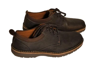 Clarks Men's 8.5M Brown Lace Leather Shoe 261794197075 (Z4) - Picture 1 of 7