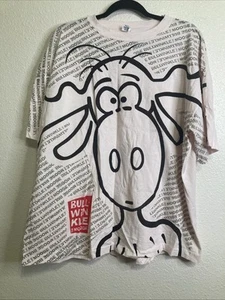 Vintage 1992 Rocky And Bullwinkle All Over Print T Shirt Size XXL Single Stitch - Bild 1 von 4