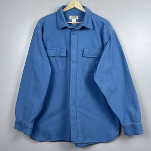 LL Bean Men's 100% Cotton Chamois Shirt/ Shacket Size XL; Outdoor, Workwear - Picture 1 of 9