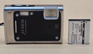 Olympus Digital Camera Mju 1030 SW 10.1MP Black. Shock, Waterproof. - Picture 1 of 10