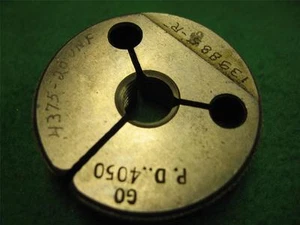 1 Medidor de anillo de rosca GO NOGO NO GO .4375-20 UNF SHEFFIELD .4375 - Imagen 1 de 1