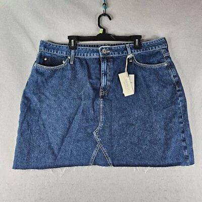 Falda vaquera Forever 21 para mujer talla 16 azul denim reciclado corte de moda básica Foto 1 de 4