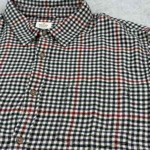 Marine Lagenlook Baumwolle Flanell Herren Gr. XL Langarm grün rot kariert - Bild 1 von 11