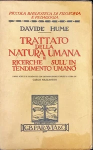 TRATTATO DELLA NATURA UMANA E RICERCHE SULL’INTENDIMENTO UMANO - PARAVIA&C - Imagen 1 de 1