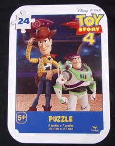 Toy Story 4 mini puzzle in collector tin Woody & Buzz 24 pcs New Sealed - Picture 1 of 2