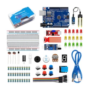 Basic Starter Kit Electronic DIY Kit DIY Basic Kit for Arduino UNO R3 - Foto 1 di 12
