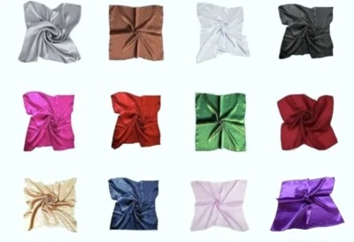 Scarf Classic Lightweight Soft Silk Feel Chiffon Ladies Plain Colours Scarves