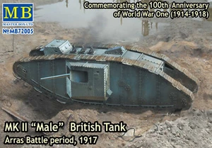 Master Box MB 1/72 72005 WWI British Tank MK II "Masculino" (Arras Battle 1917) - Imagen 1 de 5